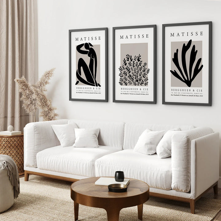 Henri Matisse La Gerbe Art Print Set - 3 Vintage Prints