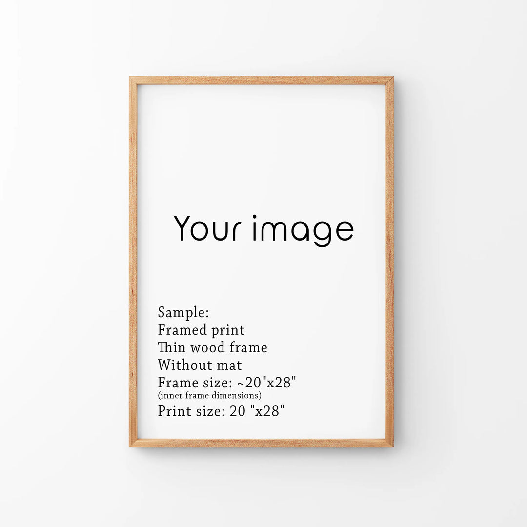 Printing Service. Custom Framed Prints. Printed and Shipped