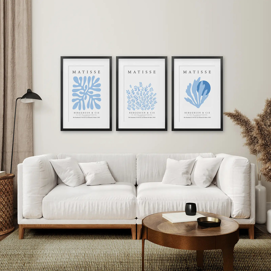 Light Blue Henri Matisse Exhibition Art Set