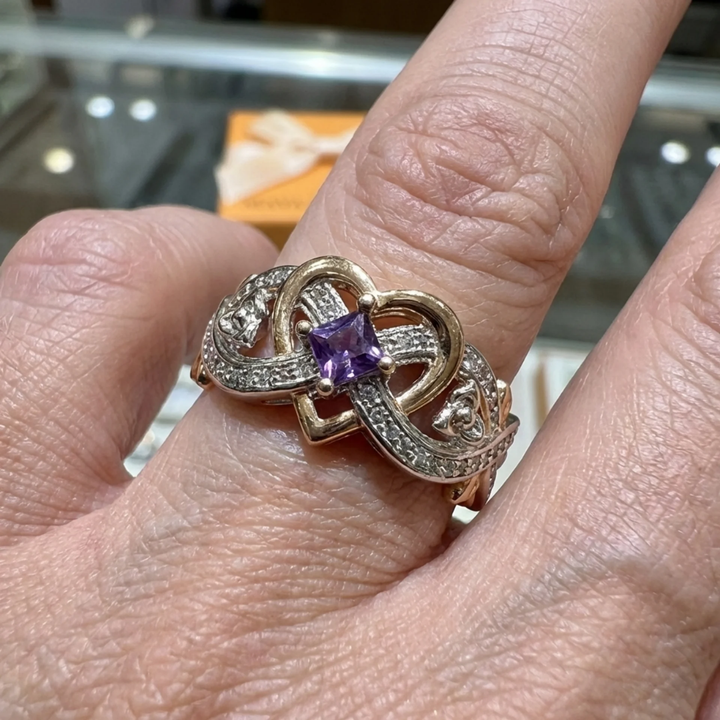 Violetheart Gold &amp; Silver Ring | Mixed Gold