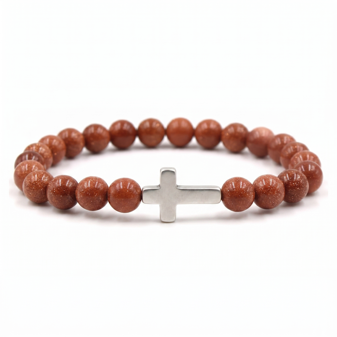 Auburn Cross Bracelet