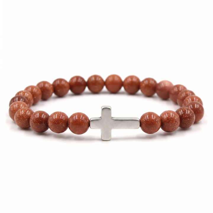 Auburn Cross Bracelet