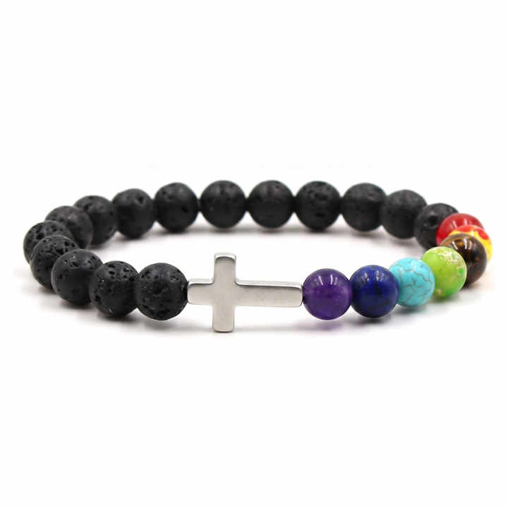 Unity Black Cross Bracelet