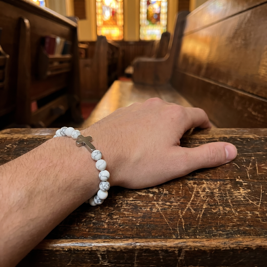 Cloud Cross Bracelet