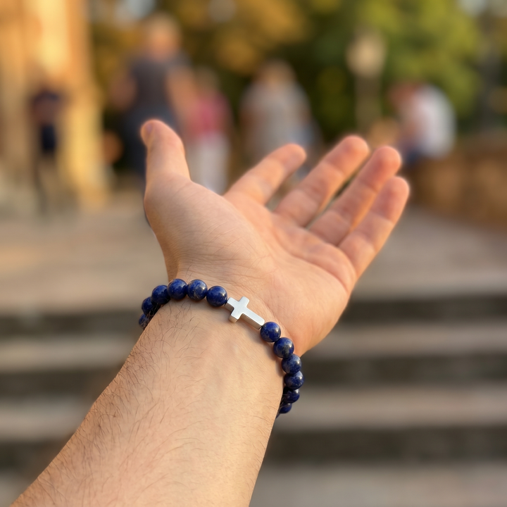 Midnight Cross Bracelet